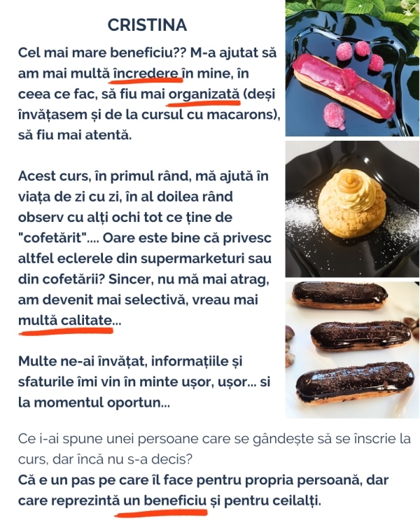 Feedback curs ecler choux CristinaA