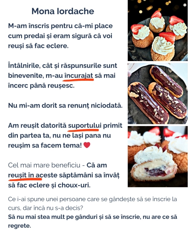 Feedback curs ecler choux MonaI