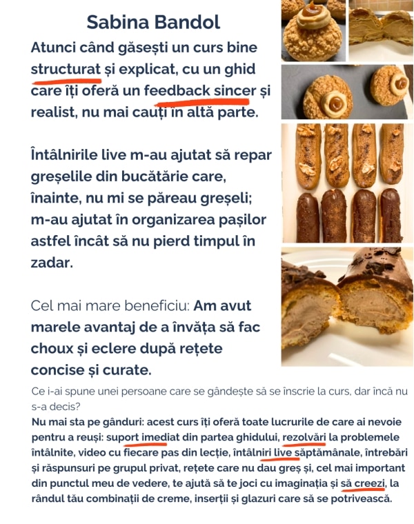 feedback complet Sabina